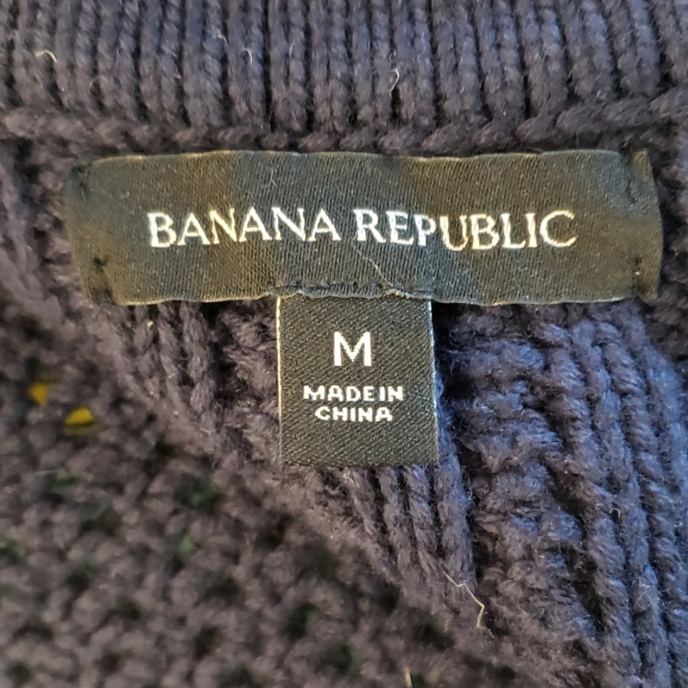 Banana Republic Women's Zipper Up Sweater Size Med - Picture 6 of 7